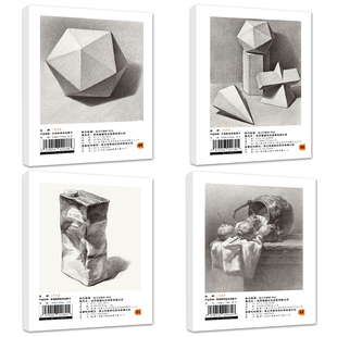 素描几何体素描单体组合静物临摹卡从结构步骤到完整临摹培训班零基础入门美术生绘画教材教程素描临摹卡