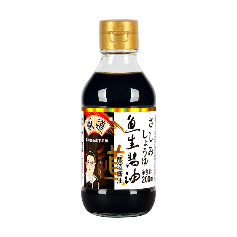 贩道鱼生酱油寿司酱油刺身三文鱼酱油海鲜小酱油200ml/瓶