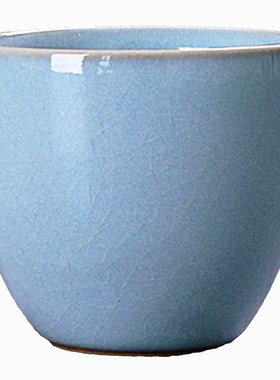 汝窑小茶杯主人杯闻香杯汝瓷蝉翼纹金丝开片品茗杯陶瓷茶具单杯