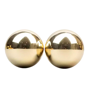 实心纯黄铜球健身球手球中老年人保健球手玩把件按摩球全铜手转球