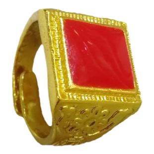 爆款金戒指道具表演夸张福发财假金男女玉石银色指环戒视频拍摄