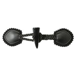 牛角扣子大衣风衣儿童毛衣纽扣衣服皮质对扣外套绳扣百搭开衫钮扣