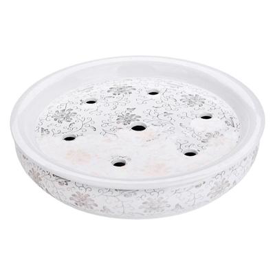 青花白瓷茶盘家用客厅壶承茶具