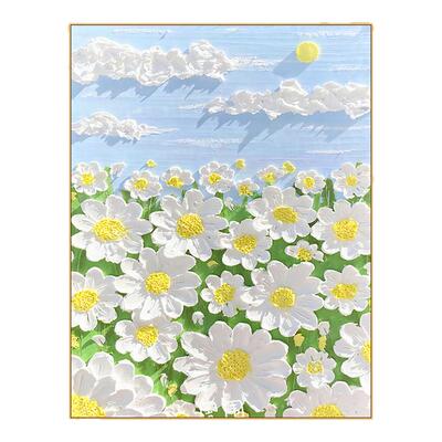 奶油风客厅装饰画ins艺术卧室床头画沙发落地画玄关挂画桌面摆画