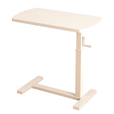 隐藏万向轮实木可移动桌床边桌