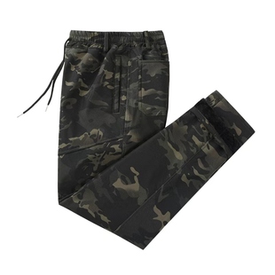 冬季加绒迷彩工作裤子男直筒宽松工地耐磨工装裤加厚保暖劳保棉裤
