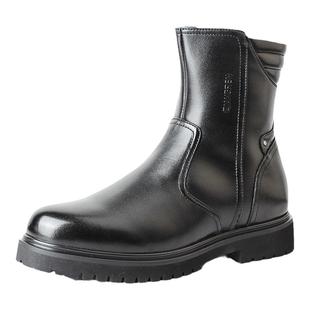 3515强人男棉鞋冬季加绒户外牛皮鞋保暖雪地羊毛马丁靴防风骑行靴