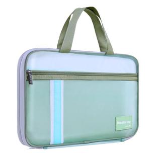 华杰文件袋透明网纱手提袋学生拎书袋档案袋书本文件收纳袋补习袋试卷袋考试专用袋子资料袋作业袋科目分类袋