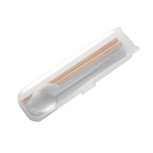 儿童学生外出便携式不锈钢餐具筷子勺子套装一人用单人装带收纳盒