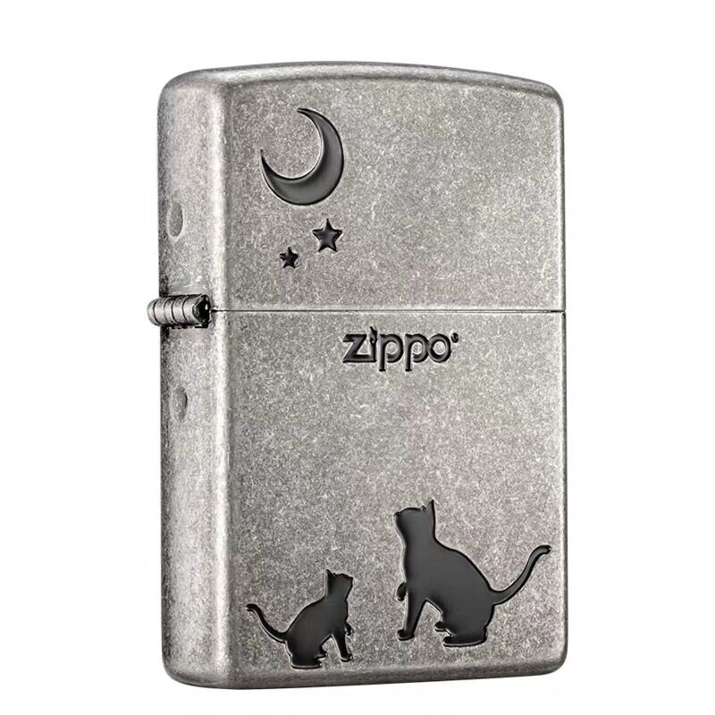 ZIPPO之宝打火机正品古银黑冰
