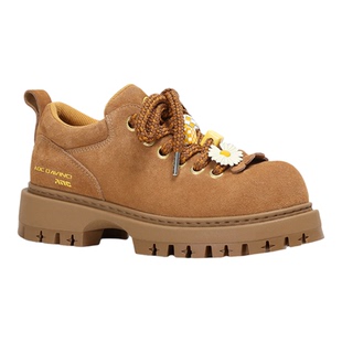 ADC达芬奇 ADCDAVINCI 小雏菊配饰厚底德比鞋休闲增高男女工装鞋