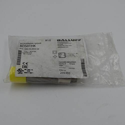 议价全新原装BOS01HK巴鲁夫BOS 18M-PS-IR23-S4镜反射光电感测器