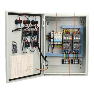 水泵控制箱一用一备380v低压手动自动一控二启动停止控制箱污水泵