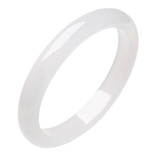 六桂福白月光玉髓手镯天然冰种蜜桃冻叮当粉水晶玉镯子女新年礼物