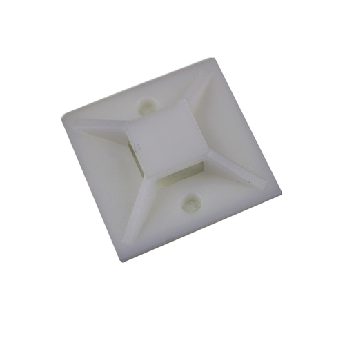 塑料自粘扎带固定座吸盘带胶定位片30*30mm自黏式强力吸盘固定器4