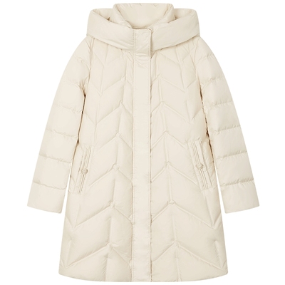 曼德诗时尚连帽羽绒服