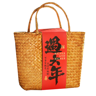 2026新年礼盒包装高档手提篮马年春节送礼烘焙年货空盒过年礼品盒