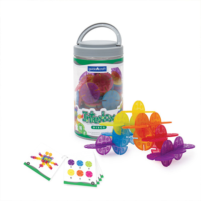 guidecraft自然圆形雪花片2岁