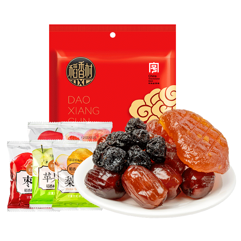 稻香村500克多口味独立包装果脯