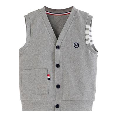 儿童马甲男款2025新款学院风背心