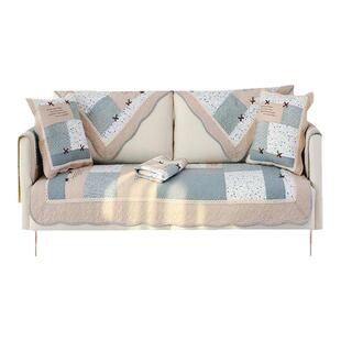 沙发垫布艺全棉防滑沙发坐垫田园花卉纯棉四季通用简约沙发巾套罩