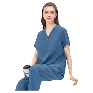 医舒速干洗手衣弹力手术衣女短袖手术室工作服高端医护医生护士服