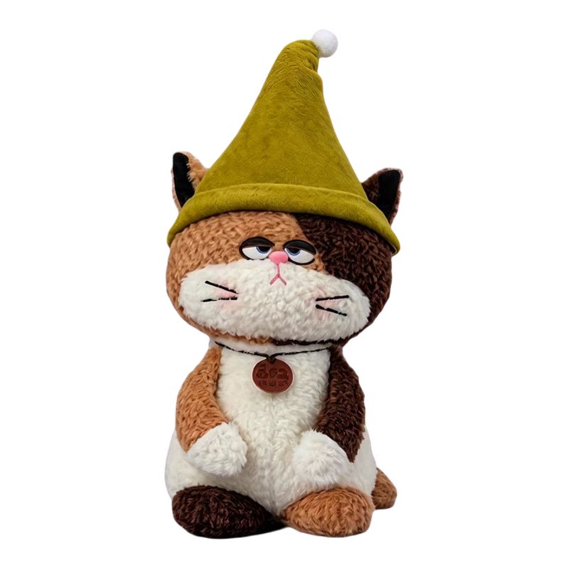 万圣节南瓜帽小猫毛绒公仔礼物
