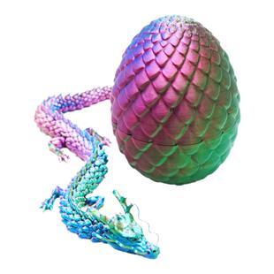 超可动3D打印中国龙龙蛋套装成品装饰品立体模型摆件工艺品潮玩具