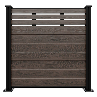 别墅塑木围栏栅栏户外花园庭院围墙隔断防护栏小院子露台木塑栏杆