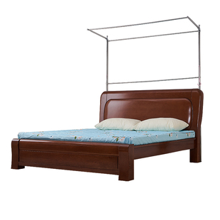 钓鱼竿伸缩蚊帐家用升降落地免安装支架杆1.5m1.8米新款蚊帐