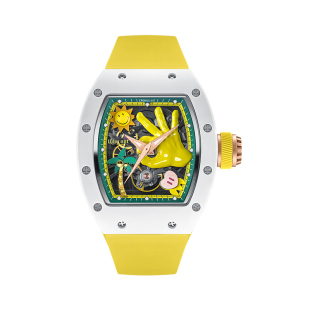 CRONUSART克洛斯 潮流时尚陶瓷自动机械手表镂空运动男士男款腕表