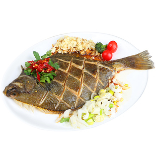 格陵兰鲽鱼鲜活深海比目鱼冷冻蝶鱼身超大鸦片鱼头新鲜碟鱼段商用