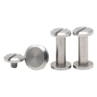 304不锈钢对锁螺丝平头一字子母铆钉装订皮带扣菜谱相册账本螺丝