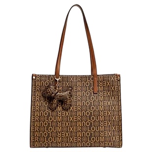 LM包包女式2026新款高级感时尚大容量托特包通勤多分层单肩斜挎包