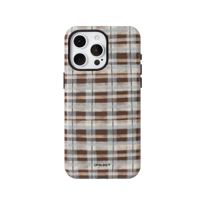 Ufology原创韩国进口磁吸菲林适用iPhone16pro手机壳15promax苹果14格纹13全包12新款二合一单层秋冬新款高级