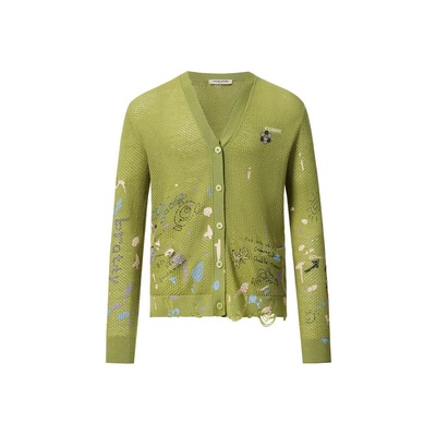 COLORGOOSE秋冬羊毛手绘开衫