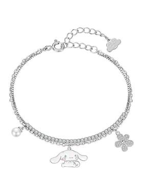 潮色绘x三丽鸥玉桂狗女纯银手链