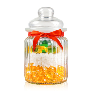 厨房在正南方安忍水玻璃瓶2025六帝安仁水瓶子水晶球铜钱家居摆件