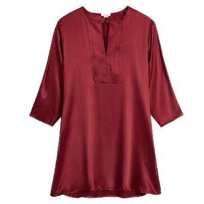 流慧』丝侬中式真丝睡裙