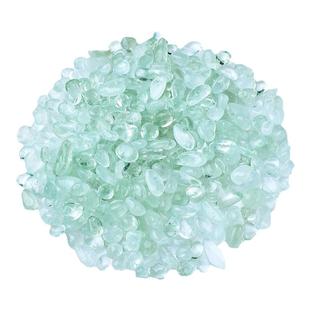 天然绿水晶碎石净化水晶消磁石绿水晶原石消磁净化供曼扎装藏美甲