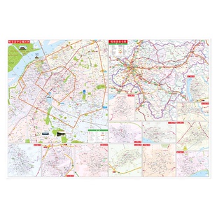 【现货速发】2026新版哈尔滨旅游交通城市地图 约86x60cm 市区街道详图 市辖区图 周边景点导游便携实用city城市地图系列