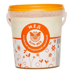 Sun-Bee哈萨克斯坦原装进口 成熟结晶蜂蜜 向日葵蜜丝滑不腻450克