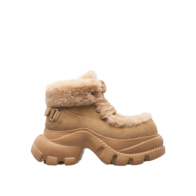 knkw秋季新款复古雪地短靴女款