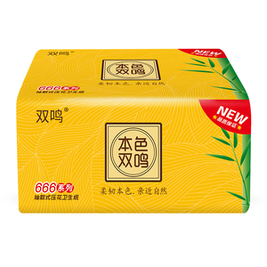 双鸣抽取式本色家用平板卫生纸