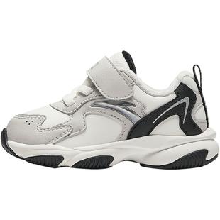 安踏学步鞋男女宝宝冬鞋新款二棉鞋革面加绒加厚保暖童鞋幼儿园鞋