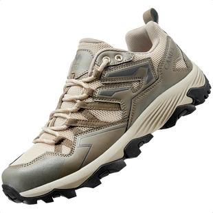 骆驼男鞋登山鞋2025秋冬新款运动鞋加绒网面鞋轻便男户外鞋子45码