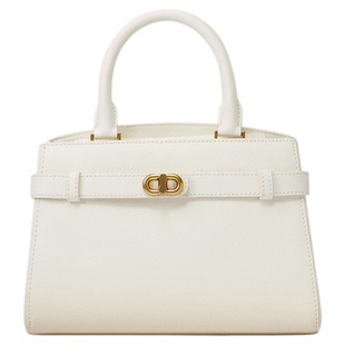 CHARLES&KEITH秋冬女包CK2-50160102金属扣带饰手提凯莉包婚包女