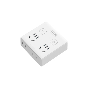 良工插座插头转换器多孔 一转多电源扩展多功能插线板面板USB插排