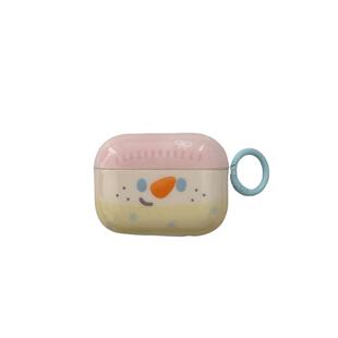 秋冬少女粉帽雪人适用苹果耳机保护套airpods4无线蓝牙耳机壳pro1/2代airpodpro3代ipod耳机盒airpods3保护壳