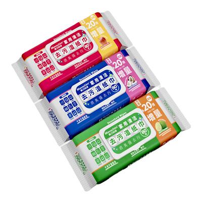 3包加大80抽厨房湿巾增量20%大包